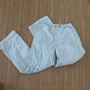 American Eagle Outfitters Light Blue Wide Leg Parachute Pants
